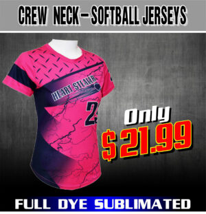 CREW-NECK Softball jersey - Dye sublimated