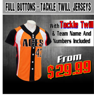 FULL BUTTONS - Tackle twill