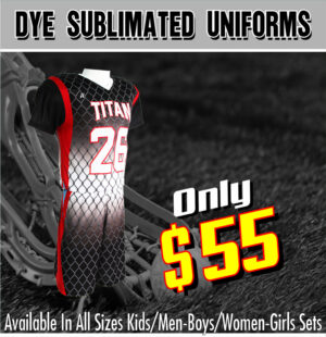 Lacrosse uniforms - Dye sublimated
