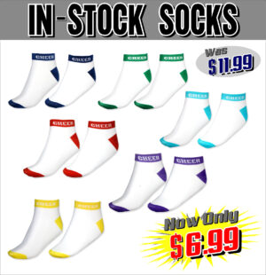 CHEERLEADING IN-STOCK SOCKS AS