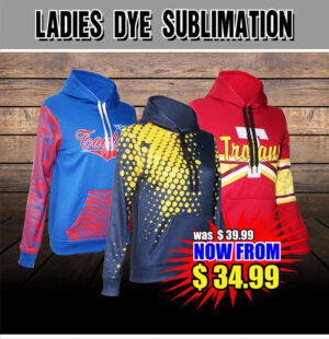 Ladies hoodies - Dye sublimated