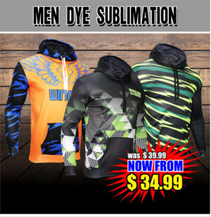 Men hoodies - Dye sublimated