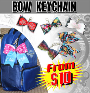 BOW KEYCHAIN_CHEERLEADING AS